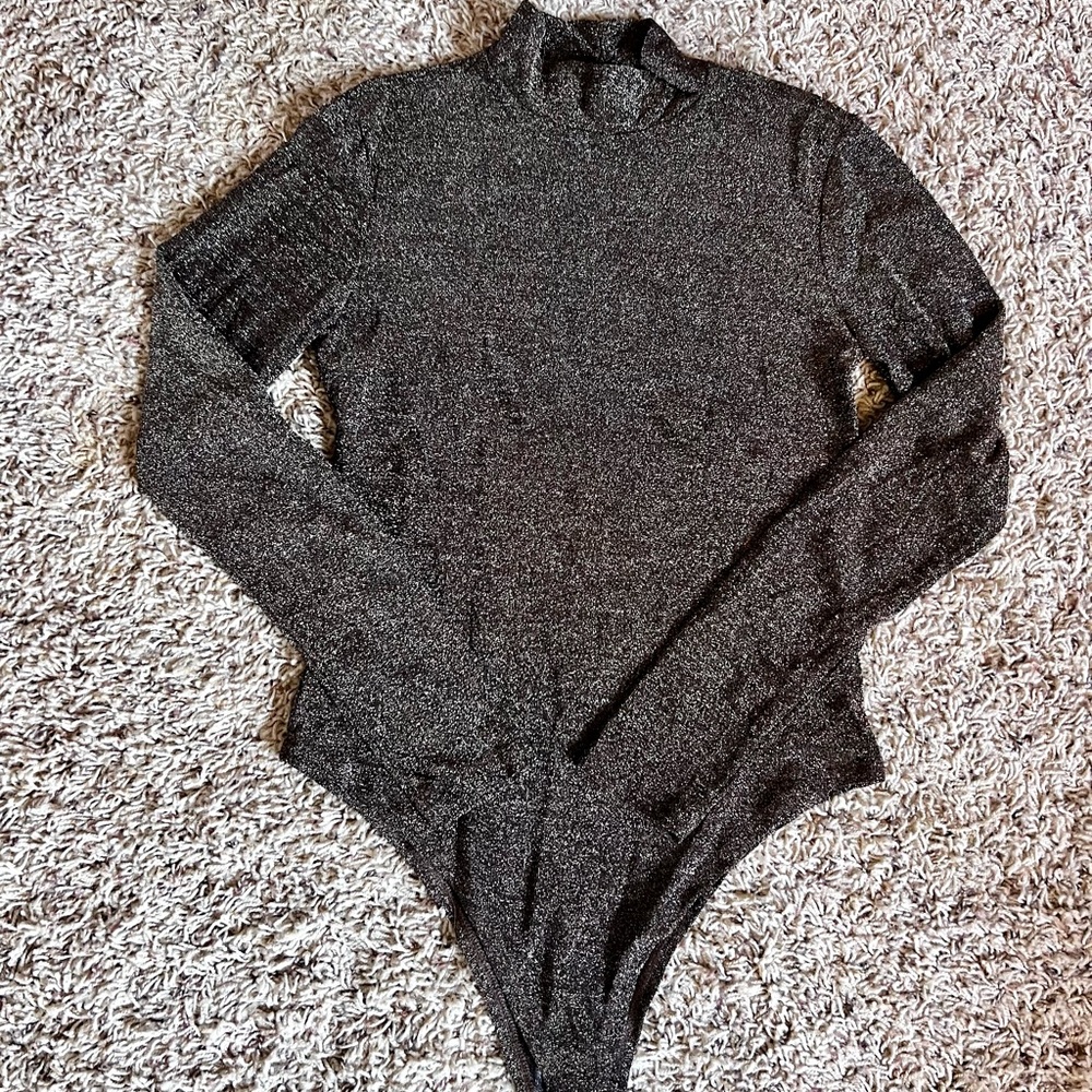 Elegant Black Long Sleeve Bodysuit